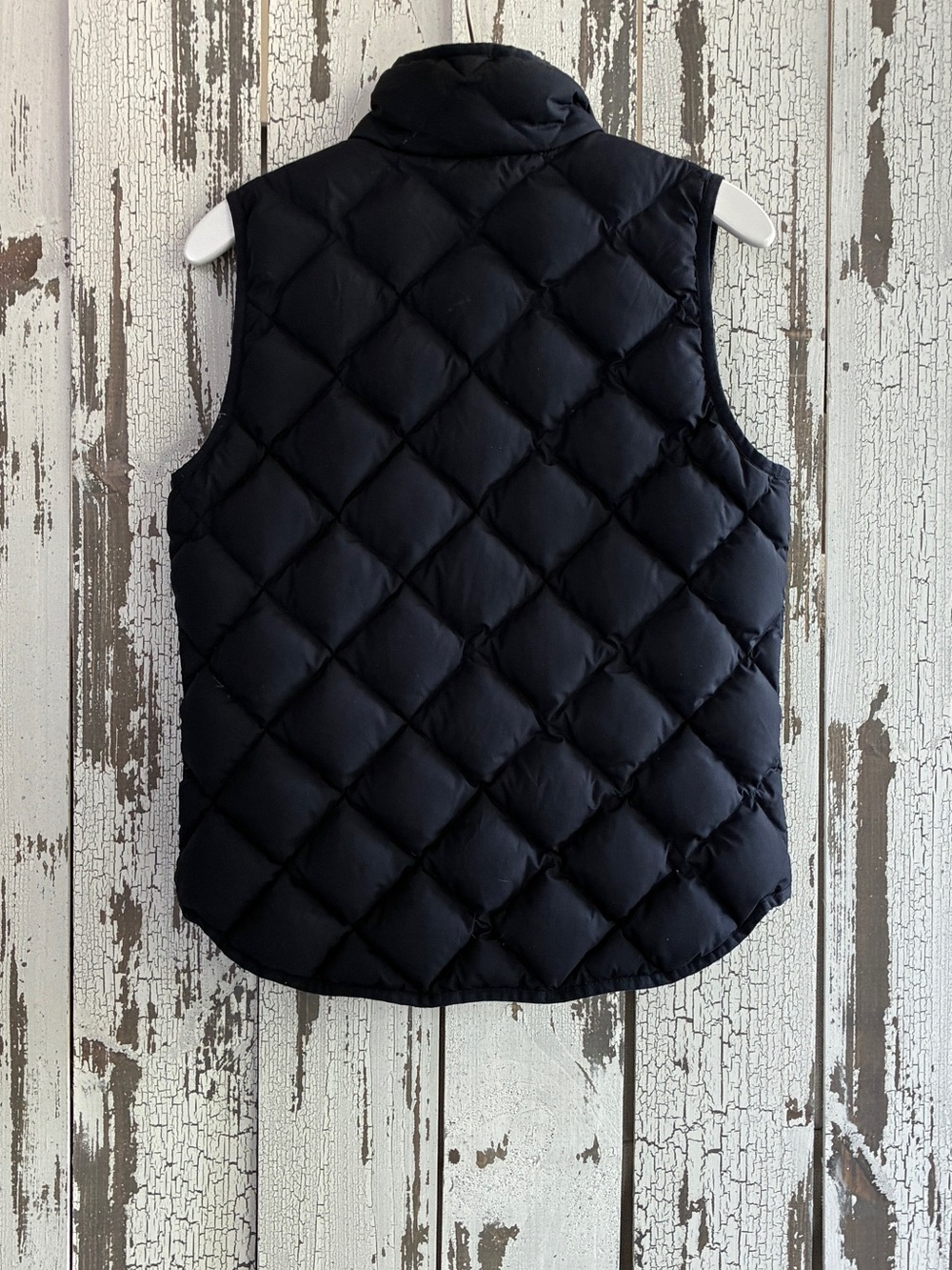 J. Crew Navy ‘Excursion’ Quilted Down Puffer Vest With Gold Hardware. Size S - Picture 2 of 6
